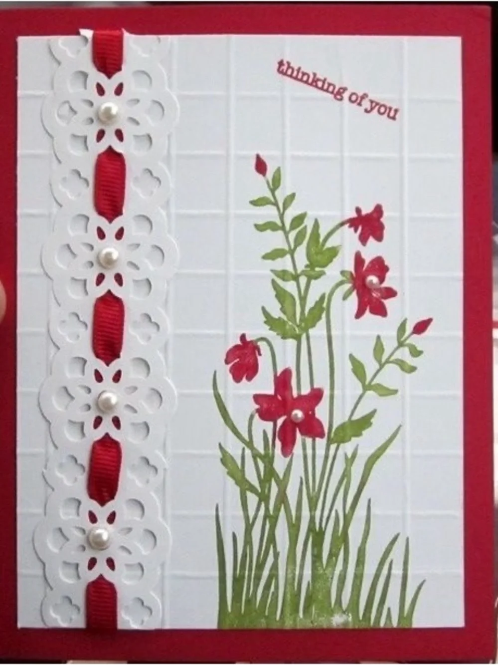 New RETIRED Stampin Up Large Border Lace Ribbon Punch